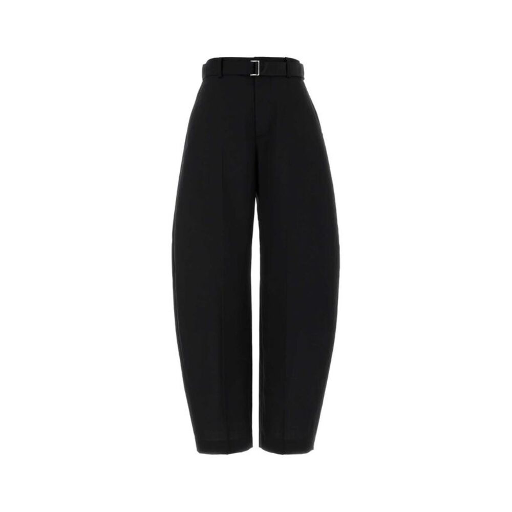 Sacai Women Black Twill Wide-Leg Pant
